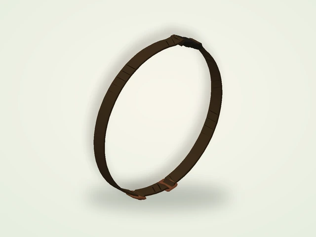 Rendered belt and holster mesh found in the local Big Walk game build
