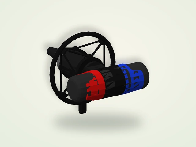 Rendered wall-mounted microphone mesh from the local Big Walk game build